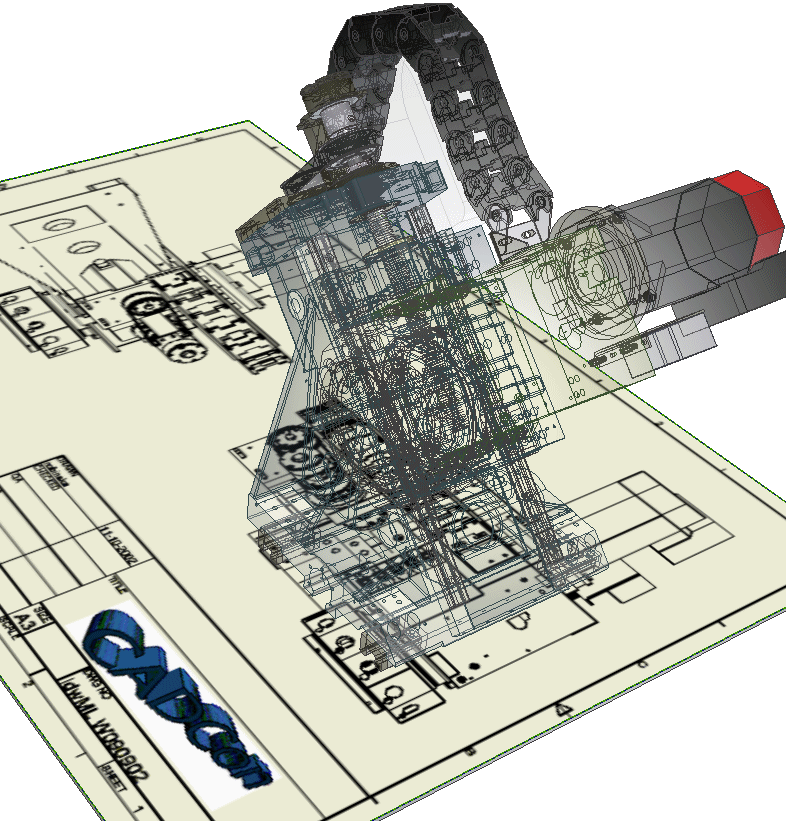 CAD rendering example